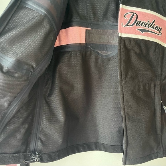 Harley-Davidson reinforced fleece hooded riding full zip riding jacket women’s - Picture 10 of 15